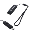 F-203-32 Siyah - Beyaz Işık Kutusuz Işıklı Rubber Usb - 1