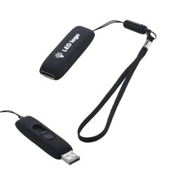 F-203-32 Siyah - Beyaz Işık Kutusuz Işıklı Rubber Usb - 1