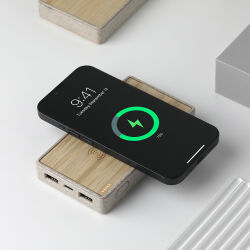 Powerbank 1000 mAh Bambu Wireless Mobil Şarj Cihazı - 1