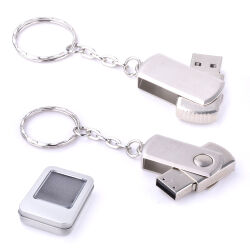 USB 3.0 Bellek 16 GB Döner Kapaklı Metal Anahtarlık - 1