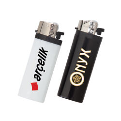 YMN-216 Beyaz I-Lighter Mi̇Di̇ Taşlı Si̇Boplu Çakmak - 1